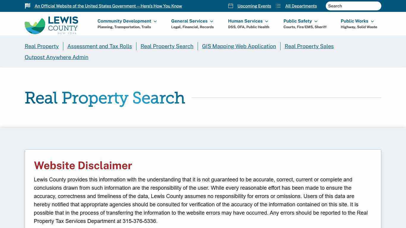 Explore Lewis County Real Property Info with ImageMate Basic & Advanced Access