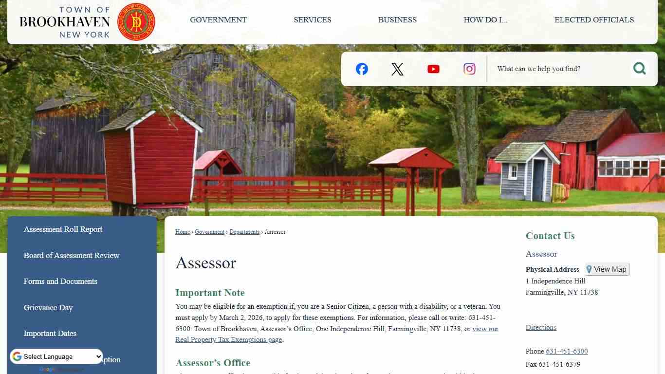 Assessor | Brookhaven, NY